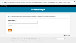 
                            2. Ancestry Login