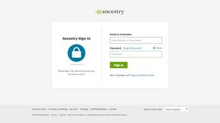 
                            8. Ancestry - Sign In