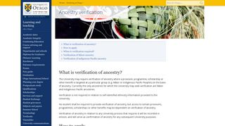 
                            10. Ancestry verification, Studying at Otago, University of Otago, New ...