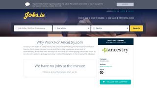 
                            13. Ancestry.com is hiring. Apply now. - Jobs.ie