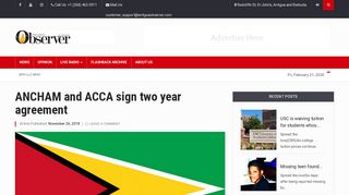 
                            12. ANCHAM and ACCA sign two year agreement - Antigua Observer ...