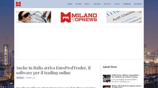 
                            1. Anche in Italia arriva EuroProfTrader, il software per il trading online