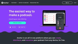 
                            2. Anchor - The best way to make your podcast
