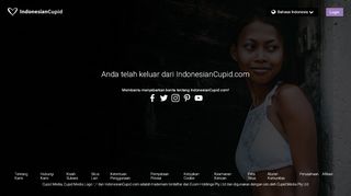 
                            5. Anda telah keluar dari IndonesianCupid.com