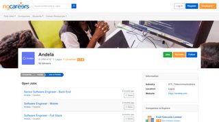 
                            5. Andela Jobs and Vacancies in Nigeria February 2019 | Ngcareers