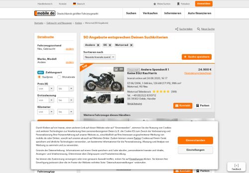 
                            13. Andere Motorrad Angebote bei mobile.de kaufen