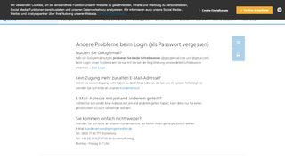 
                            13. Andere Probleme beim Login (als Passwort vergessen ...