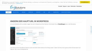 
                            11. Ändern der Haupt-URL in WordPress - DM Solutions
