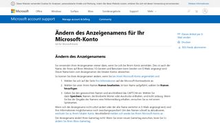 
                            5. Ändern des Anzeigenamens für Ihr Microsoft-Konto - Microsoft Support