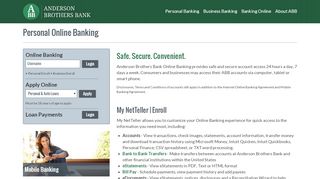 
                            13. Anderson Brothers Bank Personal Online Banking