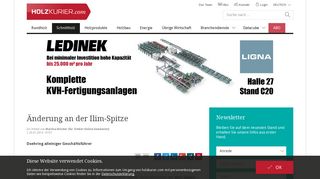 
                            7. Änderung an der Ilim-Spitze - Holzkurier