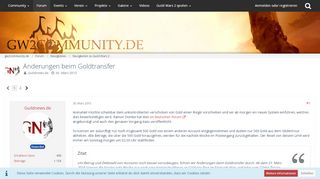 
                            12. Änderungen beim Goldtransfer - Neuigkeiten zu Guild Wars 2 ...