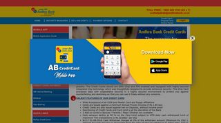 
                            3. Andhra Bank Credit Card Portal