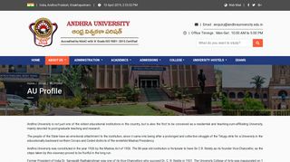 
                            6. Andhra University | AU Profile