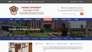 
                            4. Andhra University | School of Distance Education