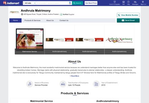 
                            2. Andhrula Matrimony - Service Provider of Matrimonial Service ...