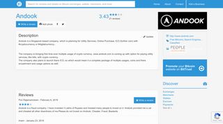 
                            7. Andook - 21 Reviews - Bitcoin Classified - BitTrust.org