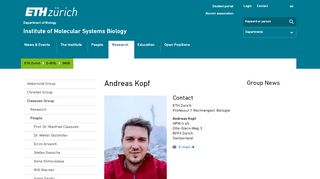 
                            12. Andreas Kopf – Institute of Molecular Systems Biology | ETH Zurich