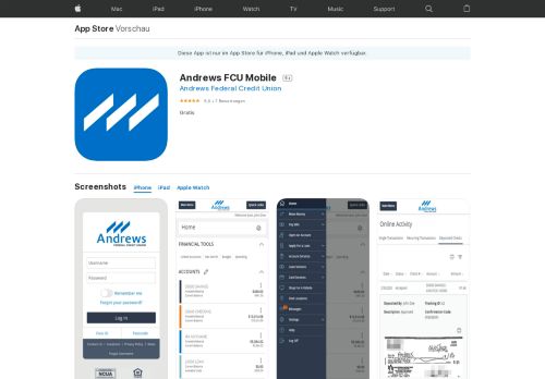 
                            10. Andrews FCU Mobile im App Store - iTunes - Apple
