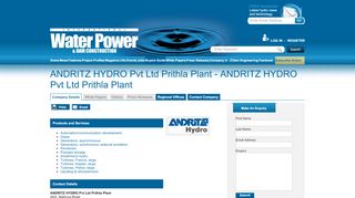 
                            12. ANDRITZ HYDRO Pvt Ltd Prithla Plant - ANDRITZ HYDRO Pvt Ltd ...