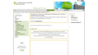 
                            4. Android ab Version 7 - im ServicePortal der TU Dortmund