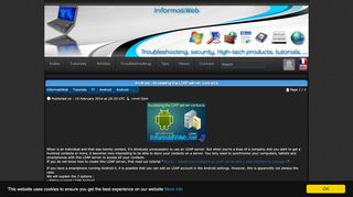
                            9. Android - Accessing the LDAP server contacts - Android - InformatiWeb