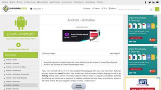 
                            7. Android Activities - Tutorialspoint