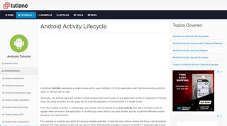 
                            11. Android Activity Lifecycle - Tutlane