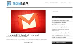 
                            6. Android: Add Yahoo Mail Account - Technipages