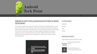 
                            5. Android App for Login Sign Up Form Screen Designing ~ Android ...