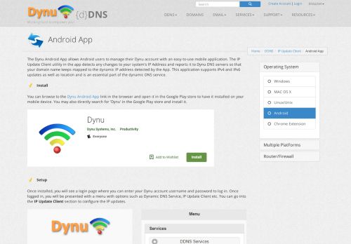
                            7. Android App | Free Dynamic DNS Service Service | Dynu