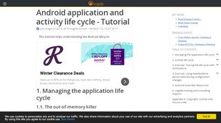 
                            2. Android application and activity life cycle - Tutorial - Vogella