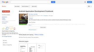 
                            8. Android Application Development Cookbook