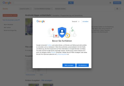 
                            12. Android-Apps entwickeln: Konzeption, Programmierung und Vermarktung - Google Books-Ergebnisseite