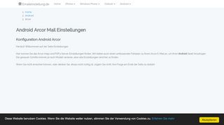 
                            12. Android Arcor Mail Einstellungen