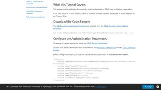 
                            9. Android Authentication Tutorial - sample app | OCLC Developer Network