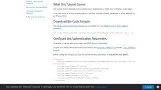 
                            6. Android Authentication Tutorial - sample app | OCLC Developer Network