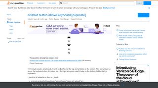 
                            2. android button above keyboard - Stack Overflow