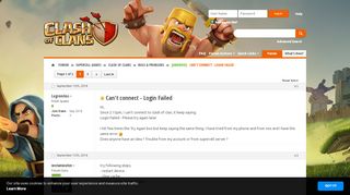 
                            3. Android Can't connect - Login Failed - Supercell Community Forums
