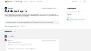 
                            2. Android can't sign in - Microsoft Community