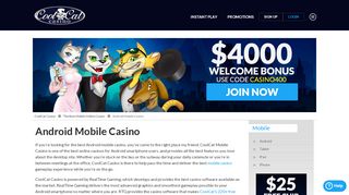 
                            3. Android Casino: Play with 330% Welcome Bonus | CoolCat Casino