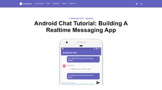 
                            1. Android Chat Tutorial: Building A Realtime Messaging App - Scaledrone