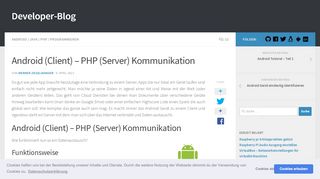 
                            3. Android (Client) - PHP (Server) Kommunikation - Developer-Blog