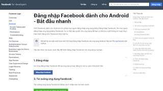 
                            4. Android - Đăng nhập Facebook - Facebook for Developers