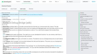 
                            1. Android Debug Bridge (adb) | Android Developers