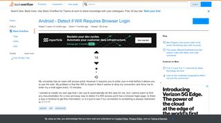 
                            1. Android - Detect if Wifi Requires Browser Login - Stack Overflow