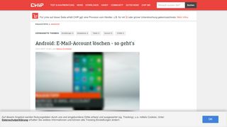 
                            12. Android: E-Mail-Account löschen - so geht's - CHIP