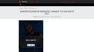 
                            9. [Android] Error Message: Unable to Validate DLC – 2K Support