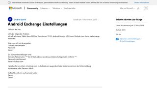 
                            8. Android Exchange Einstellungen - Microsoft Community