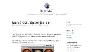 
                            12. Android Face Detection Example – Hardik Trivedi